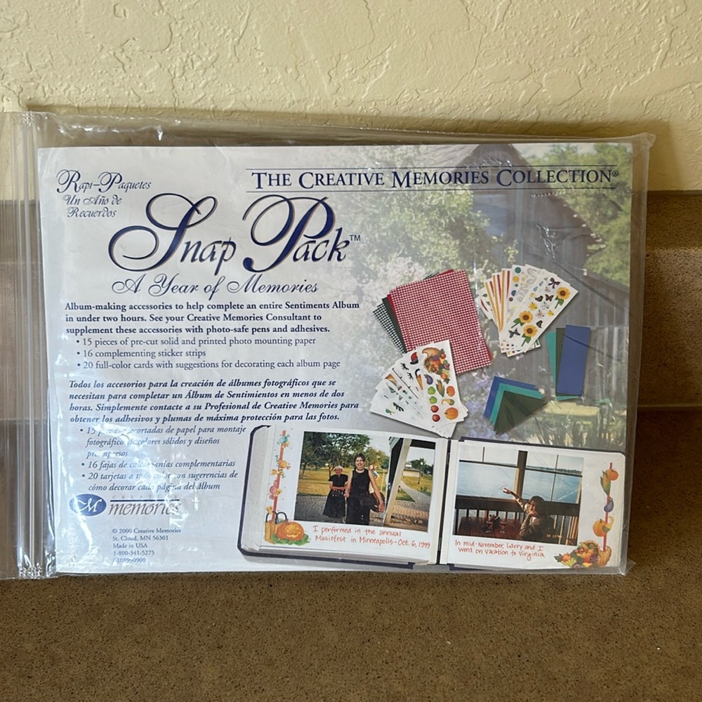 Creative Memories Snap Pack A Year Of Memories